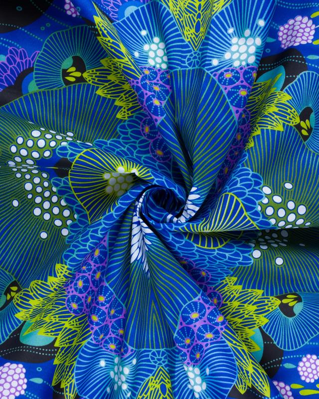 Polynesian fabric MITI Blue - Tissushop